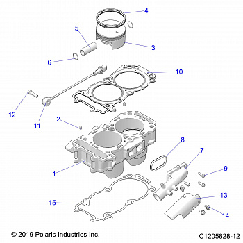 ENGINE, CYLINDER AND PISTON - Z20NAE92KL (C1205828-12)