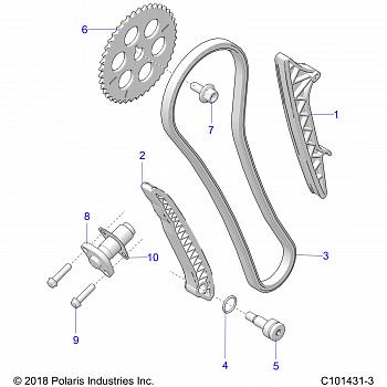 ENGINE, CAM CHAIN AND TENSIONER - A20SGE95AK (C101431-3)