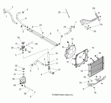 ENGINE, COOLING SYSTEM - R10XH76AA (49RGRCOOL09RZRS)