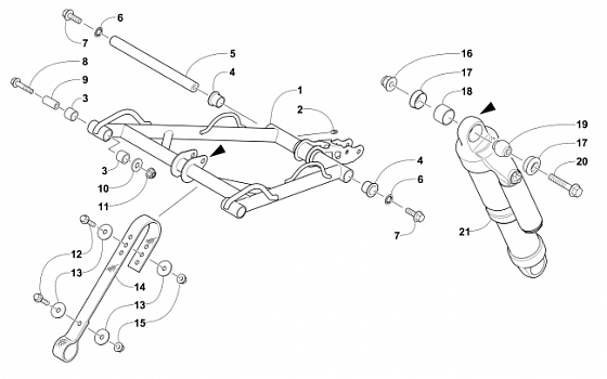 REAR SUSPENSION FRONT ARM ASSEMBLY