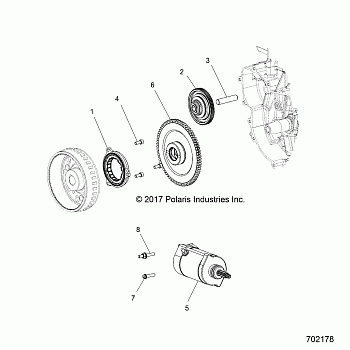 ENGINE, STARTER and DRIVE - Z18VBE99BW (702178)