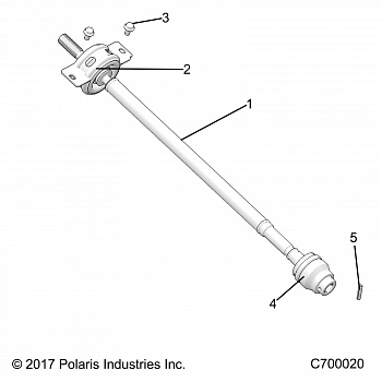 DRIVE TRAIN, FRONT PROP SHAFT - R20RRED4F1/N1/SD4C1 (C700020)