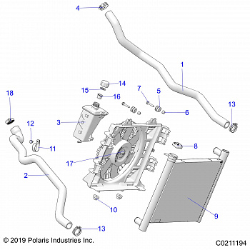 ENGINE, COOLING SYSTEM - A20SYE95KH (C0211194)
