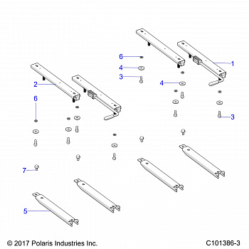 BODY, SEAT SLIDERS - A20HZB15A1/A2/B1/B2 (C101386-3)