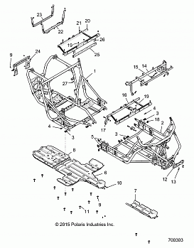 CHASSIS, MAIN FRAME AND SKID PLATES - Z17VFE92AK/AM/AB (700303)