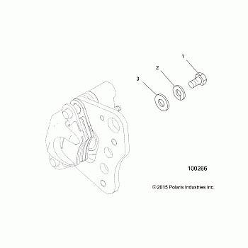 BRAKES, FRONT CALIPER MOUNTING - A18SDA57F1/SDE57F1 (100266)