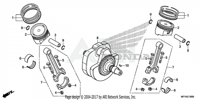 CRANKSHAFT + PISTON