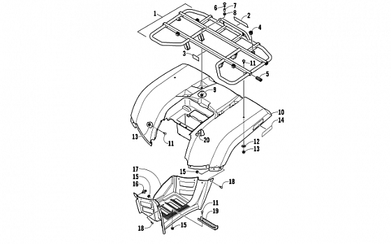 REAR BODY PANEL ASSEMBLY