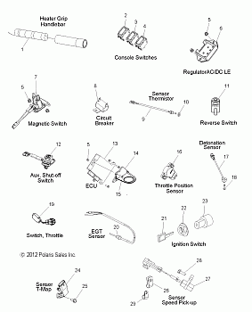 ELECTRICAL, SWITCHES, SENSORS and COMPONENTS - S15CL6/CW6 ALL OPTIONS (49SNOWELECT13SBASSLT)