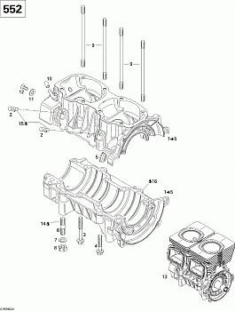 Crankcase GSX (552)