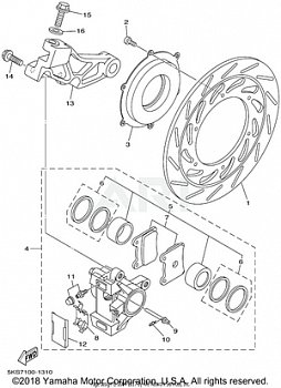 REAR BRAKE CALIPER