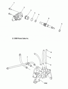 ENGINE, OIL PUMP and LINES - S09PB8ES/ESL (49SNOWOILPUMP09700RMK)