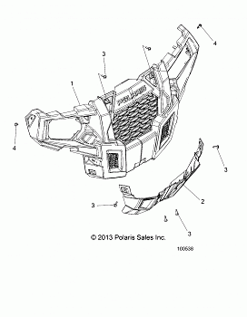 BODY, BUMPER, FRONT - A18DAA57F5 (100538)