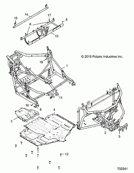 CHASSIS, MAIN FRAME AND SKID PLATES - G20GAP99AM/BM (702541)