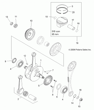 ENGINE, CRANKSHAFT and PISTON - A08GJ52AA/AB/AC (49ATVCRANKSHAFT07OUT525)