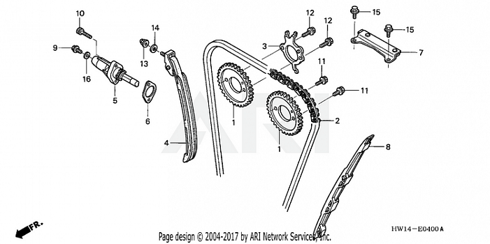 CAM CHAIN + TENSIONER