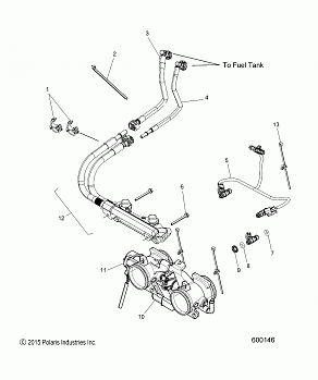 FUEL SYSTEM, RAIL, LINES and THROTTLE BODY - S17EEG6PSA/PSL (600146)