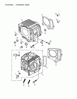 Cylinder, Cylinder Head 172a-02