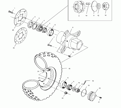 FRONT WHEEL - A00CH50AA (4954805480B009)