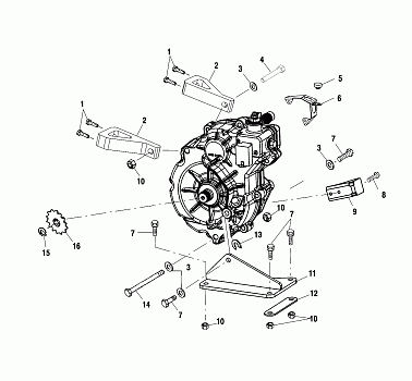 GEARCASE MOUNTING - A03BA38CA (4982568256C09)