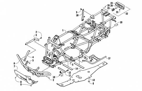 FRAME, TAILLIGHT, AND RELATED PARTS