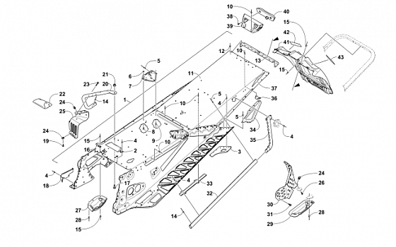 TUNNEL AND SNOWFLAP ASSEMBLY