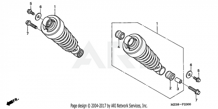 REAR SHOCK ABSORBER