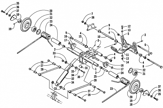 REAR SUSPENSION REAR ARM ASSEMBLY