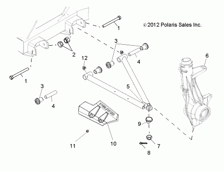 SUSPENSION, A-ARM and STRUT MOUNTING - R19RMA50B4/B1 (49RGRAARM13500)