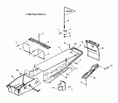 CHASSIS, TUNNEL and BULKHEAD - S17WAA1ASA/AEA (4997579757A03)