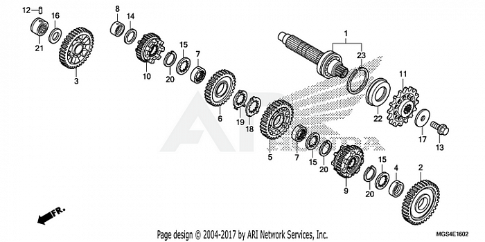 TRANSMISSION (NC700XD)   (COUNTERSHAFT)