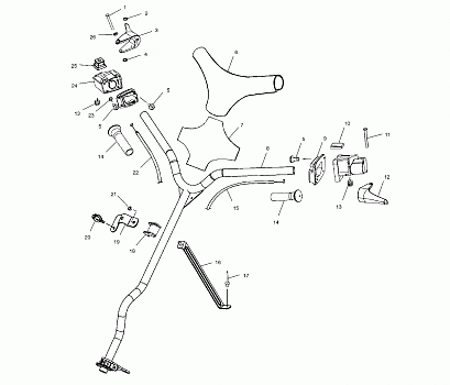 HANDLEBAR and CONTROLS - S00WB1AS (4956195619A011)