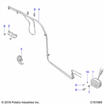 DRIVE TRAIN, SHIFT LEVER - A19HAA15N7 (C101859)