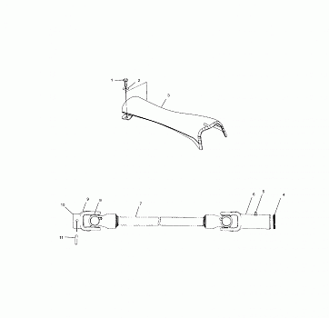 PROP SHAFT - A02CL50AA/DA (4967986798A13)