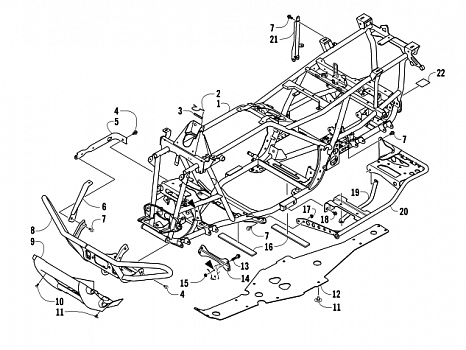 FRAME AND RELATED PARTS