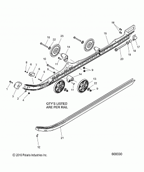 SUSPENSION, RAIL ASM. - S17DDJ6PEM (600330)