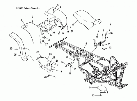 CAB, REAR and SEAT - A05CL50AA (4999201649920164A04)