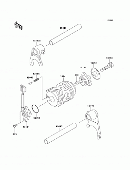 Gear Change Drum/Shift Fork(s)(A1)