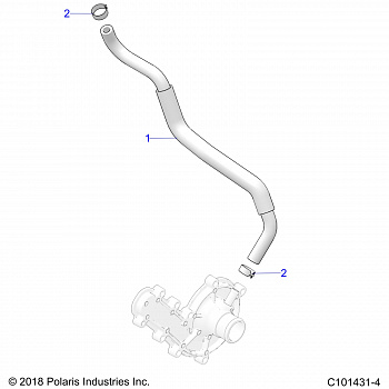 ENGINE, COOLING BYPASS - A20SGE95AK (C101431-4)