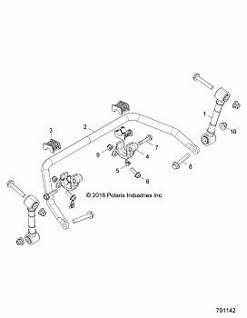 SUSPENSION, FRONT STABILIZER BAR - Z17VBE87N2 (701142)