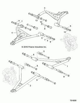 SUSPENSION, FRONT CONTROL ARMS - Z17VBE87N2 (701099)