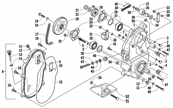 DRIVE/DROPCASE ASSEMBLY