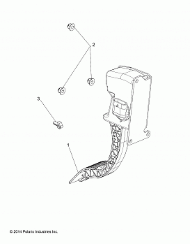 ENGINE, THROTTLE PEDAL - R19RNA57B1/B9/EBX (49RGRTHROTTLEPEDAL15570)