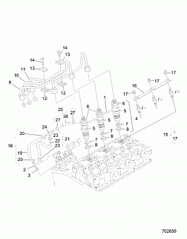 ENGINE, NOZZLE HOLDER AND GLOW PLUG - R20RRED4F1/N1/SD4C1 (702609)