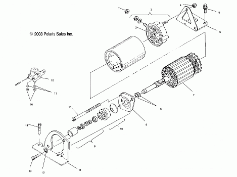 STARTING MOTOR - S04NT5BS/BE (4988518851D01)