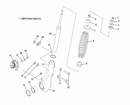 FRONT STRUT - A05MH68AC/AS/AT/AU/AW (4999609960C02)