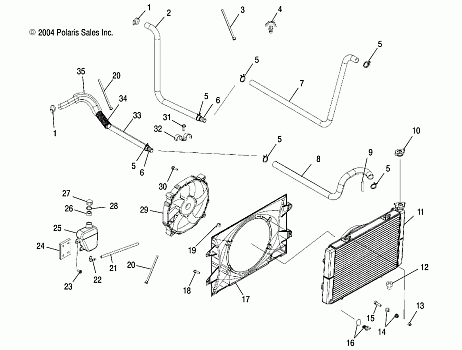 COOLING SYSTEM - R05RD68AA/AB (4998269826B01)