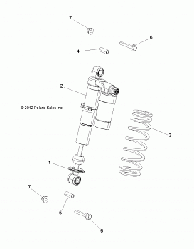 SUSPENSION, SHOCK, FRONT, MOUNTING - A14GH8EAI (49ATVSHOCKMTG7043854)