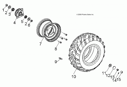 WHEELS, FRONT - A11FA09AA (49ATVWHEELFRT07SPRT90)