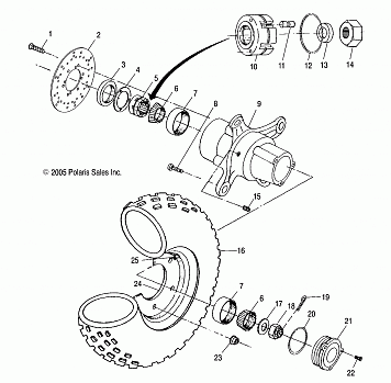 FRONT WHEEL - A05CL50AA (4999201649920164B03)